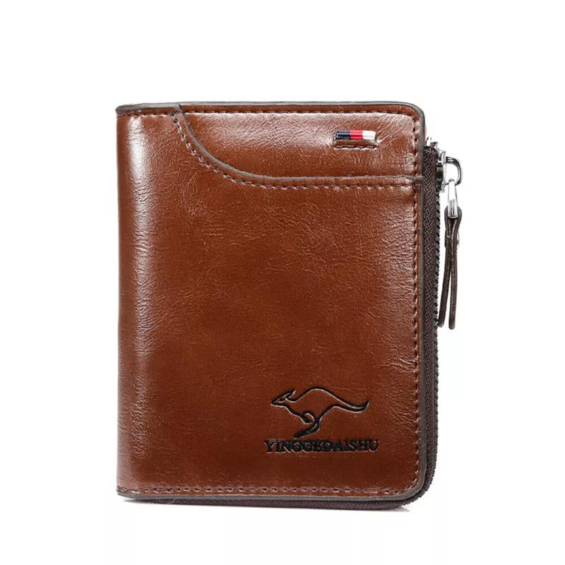 Mens RFID Blocking Leather Bifold Wallet Waterproof PU Leather with 14 Card Slots RFID Secure Technology Bull Guard Wallet