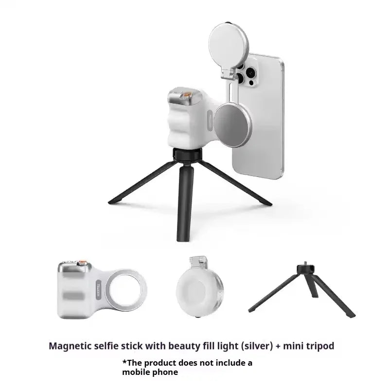 TELESIN Magnetic Phone Camera Shoot Hand Grip Phone Holder Ergonomic Style Camera Aid with Detachable Remote for Iphone/Android