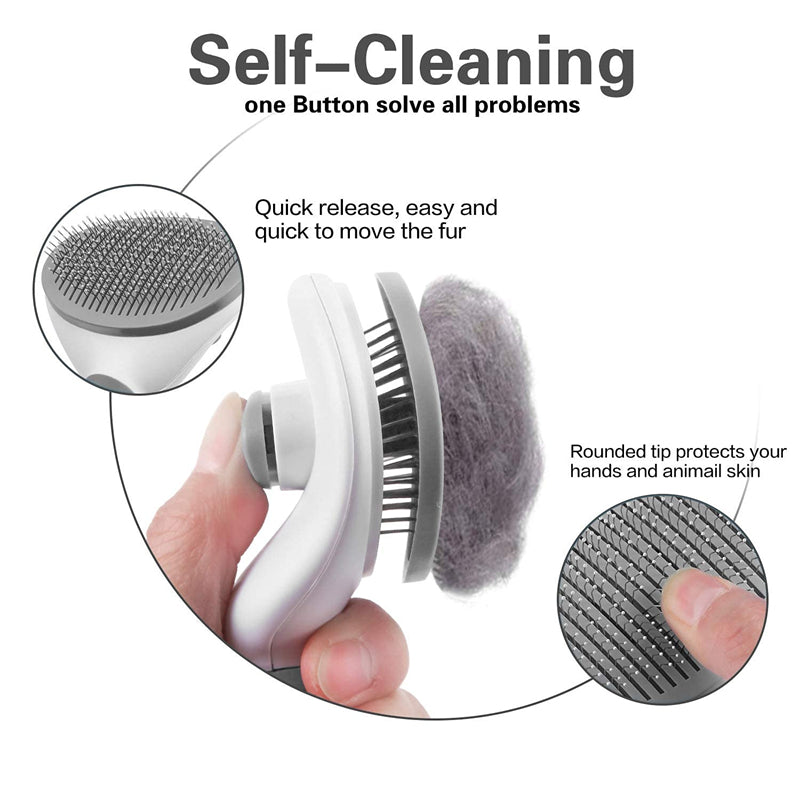 Stainless Steel Pet Grooming Comb for Dogs & Cats