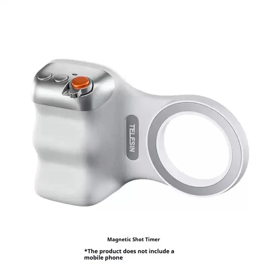 TELESIN Magnetic Phone Camera Shoot Hand Grip Phone Holder Ergonomic Style Camera Aid with Detachable Remote for Iphone/Android