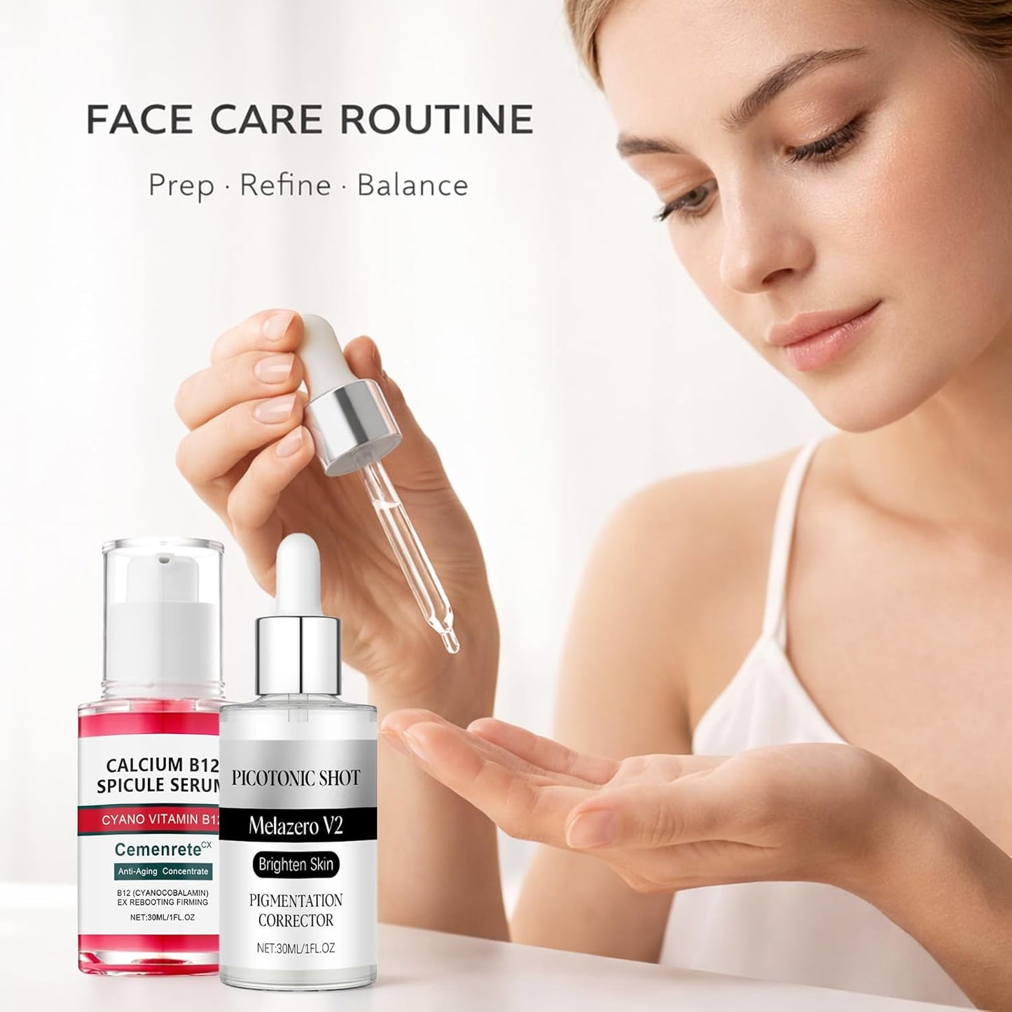 Calcium Daily Care Skin Set with Calcium Multi Balm Stick – Gentle Firming & Moisture Routine for Smooth, Comfortable-Looking Skin, Daily Use Skincare Collection, Travel-Friendly