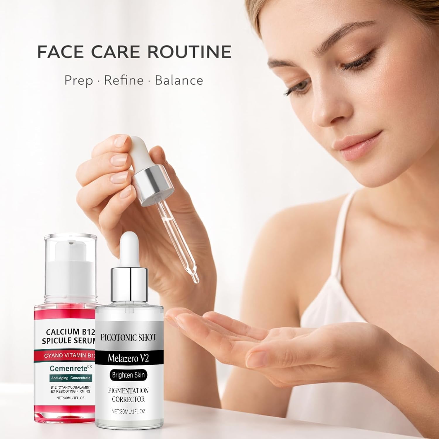 Calcium Daily Care Skin Set with Calcium Multi Balm Stick – Gentle Firming & Moisture Routine for Smooth, Comfortable-Looking Skin, Daily Use Skincare Collection, Travel-Friendly