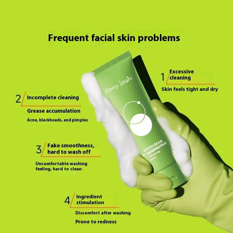 Deep Cleansing Mung Bean Facial Cleanser Moisturizing