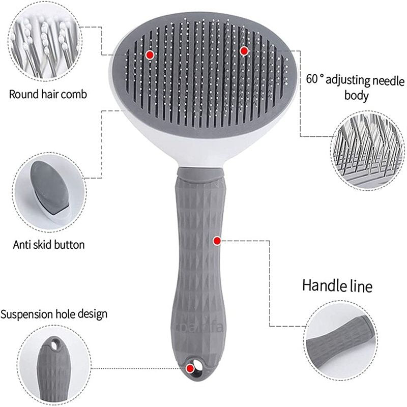 Stainless Steel Pet Grooming Comb for Dogs & Cats